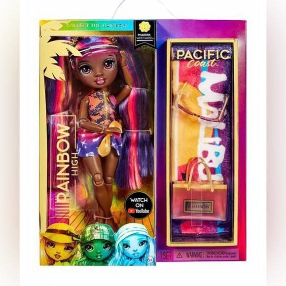 Rainbow High Pacific Coast Phaedra Westward Fashion Doll Discontinued Doll NWT - Picture 9 of 16